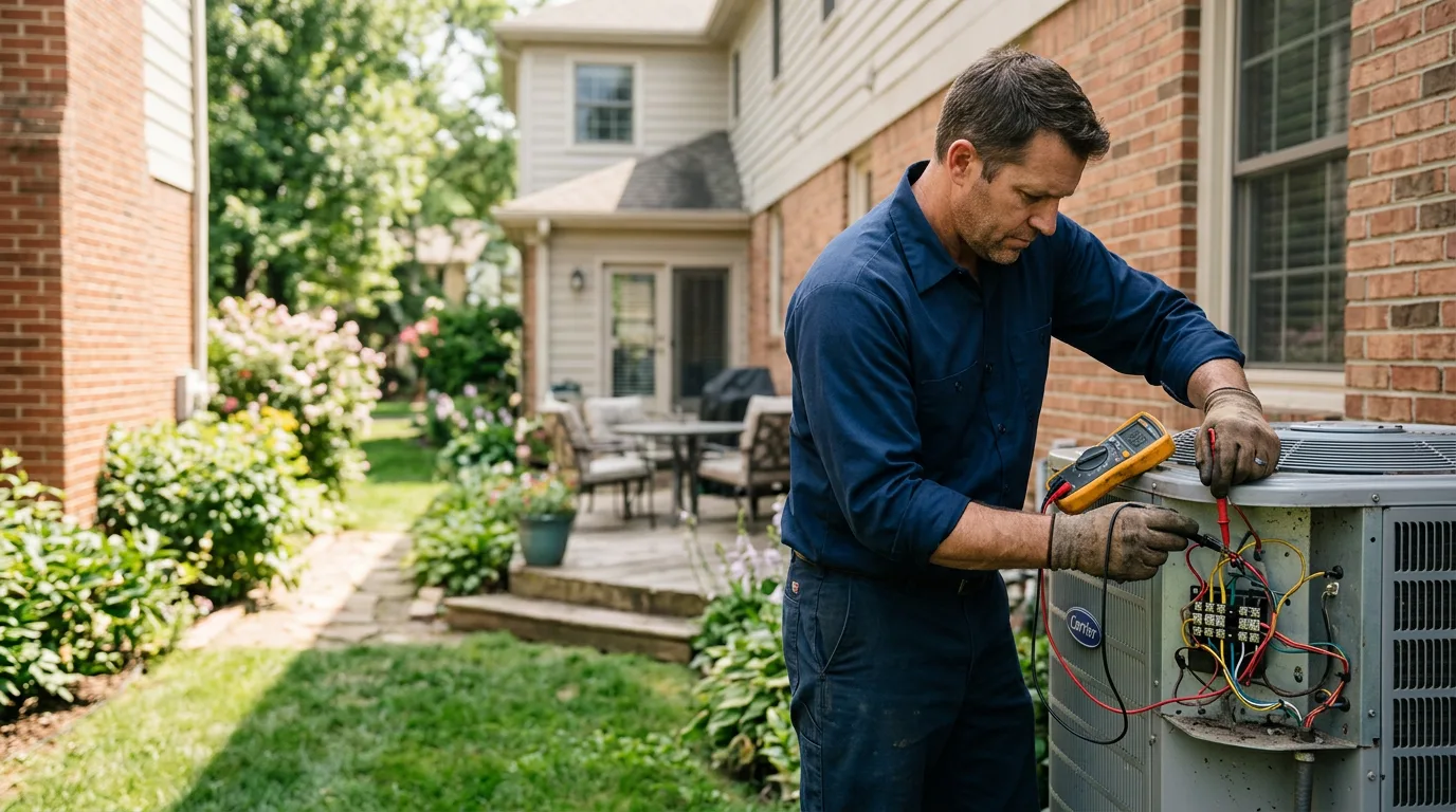 HVAC technician working near Perrysburg, OH